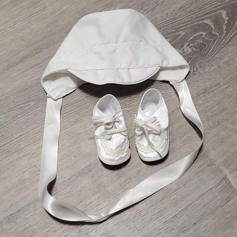 Vintage Bundle baby boys white set size 6-9 month - Picture 4 of 10